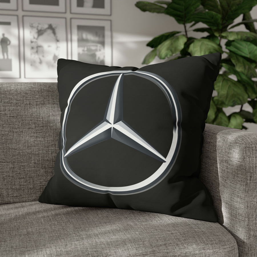 Black Mercedes Spun Polyester Pillowcase™