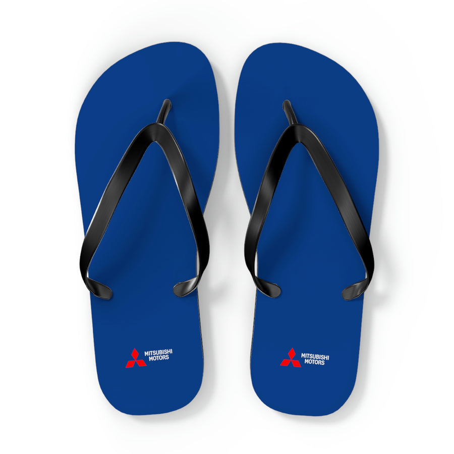 Unisex Dark Blue Mitsubishi Flip Flops™