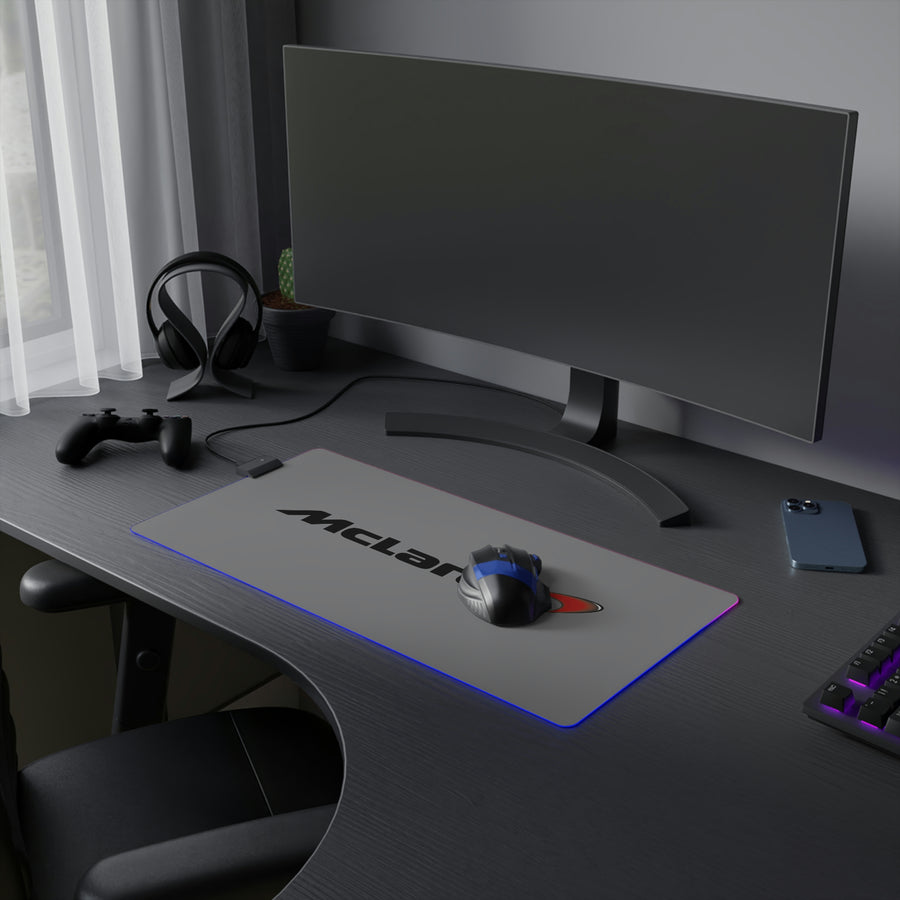 Grey McLaren LED Gaming Mouse Pad™