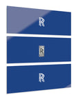 Dark Blue Rolls Royce Acrylic Prints (Triptych)™
