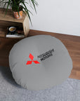 Grey Mitsubishi Tufted Floor Pillow, Round™