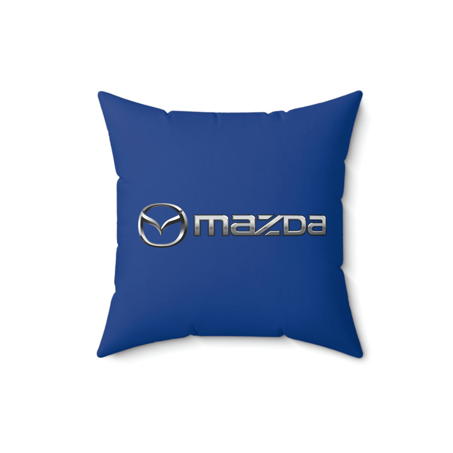 Dark Blue Mazda Spun Polyester Square Pillow™