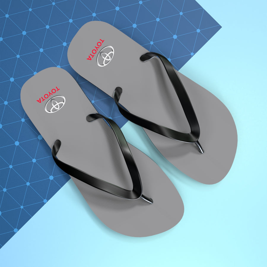 Unisex Grey Toyota Flip Flops™