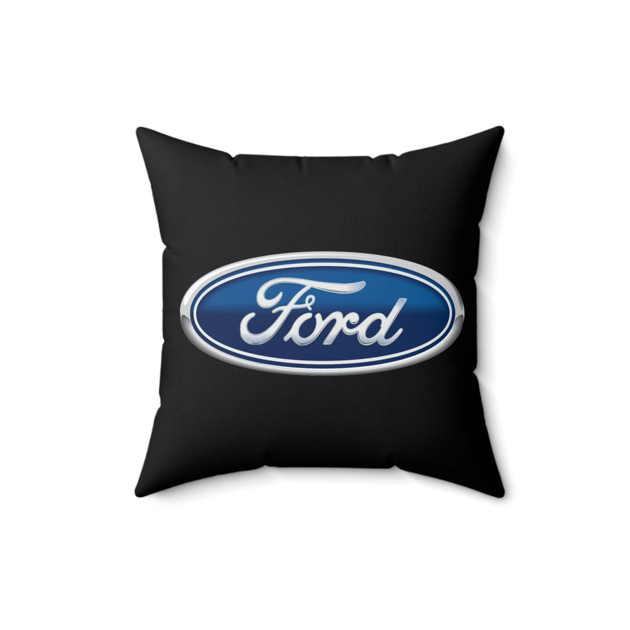 Black Ford Spun Polyester Square Pillow™