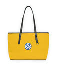 Yellow Volkswagen Leather Shoulder Bag™