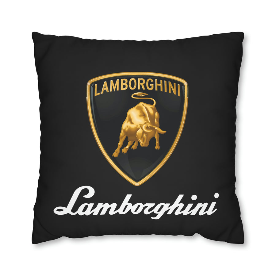 Black Lamborghini Spun Polyester pillowcase™