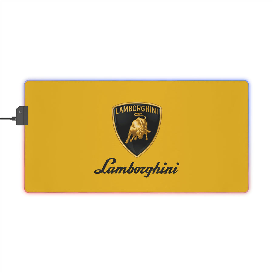 Yellow Lamborghini LED Gaming Mouse Pad™