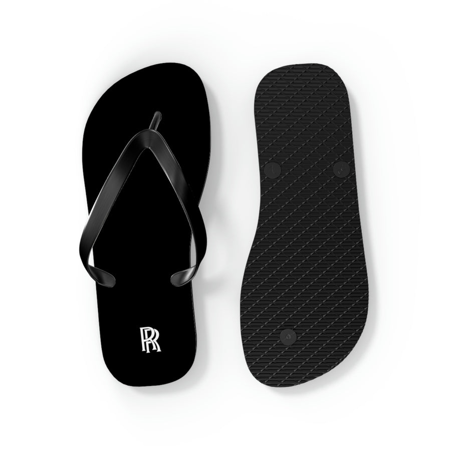 Unisex Black Rolls Royce Flip Flops™