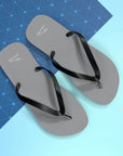 Unisex Grey Jaguar Flip Flops™