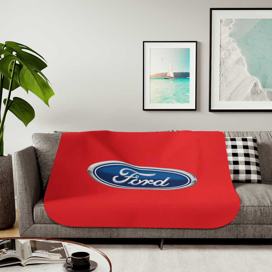 Red Ford Sherpa Blanket™