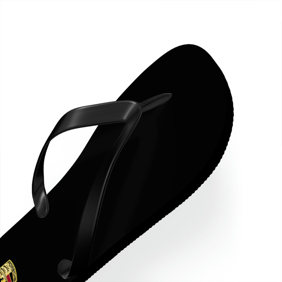 Unisex Black Porsche Flip Flops™