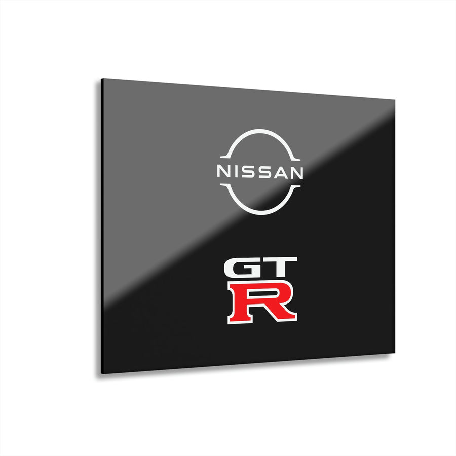 Black Nissan GTR Acrylic Prints (French Cleat Hanging™
