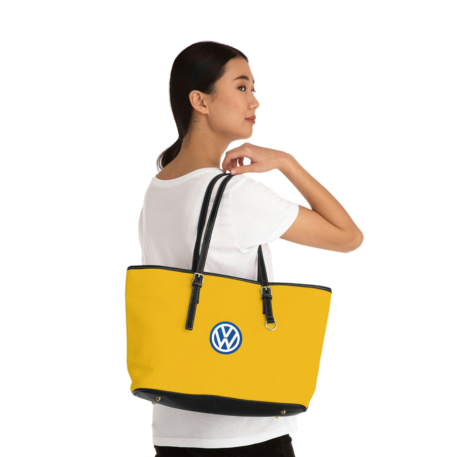 Yellow Volkswagen Leather Shoulder Bag™