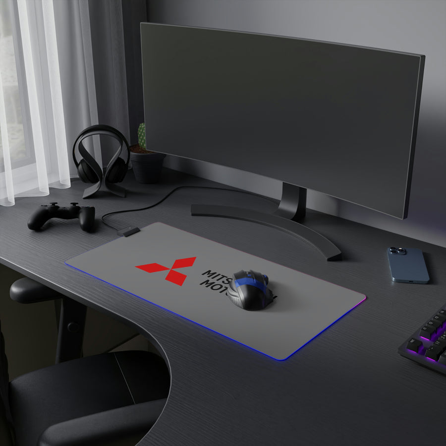 Grey Mitsubishi LED Gaming Mouse Pad™