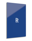 Dark Blue Rolls Royce Acrylic Prints (French Cleat Hanging)™