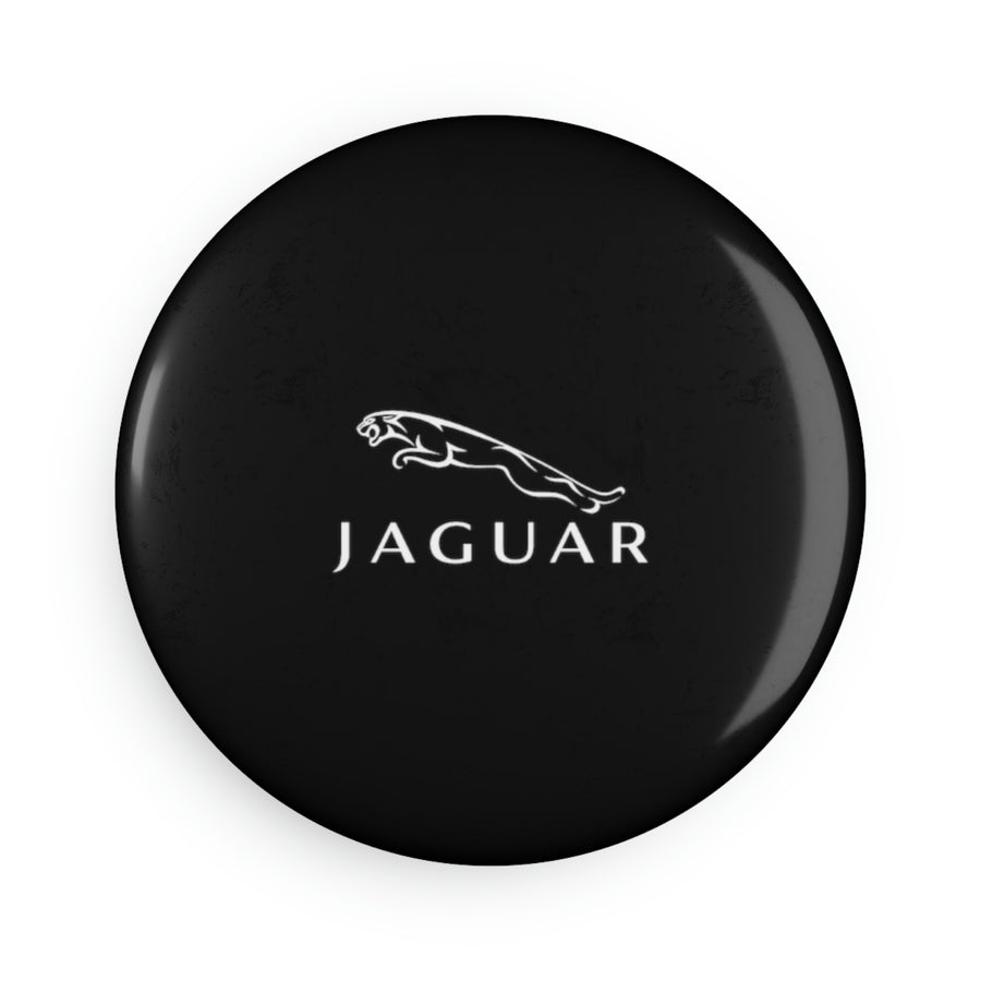 Black Jaguar Button Magnet, Round (10 pcs)™