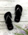 Unisex Black Dodge Flip Flops™