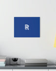 Dark Blue Rolls Royce Acrylic Prints (French Cleat Hanging)™