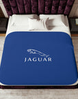 Dark Blue Jaguar Sherpa Blanket™