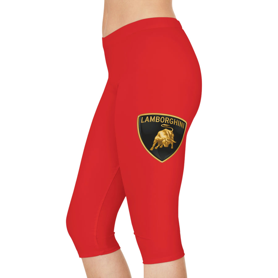 Women's Red Lamborghini Capri Leggings™