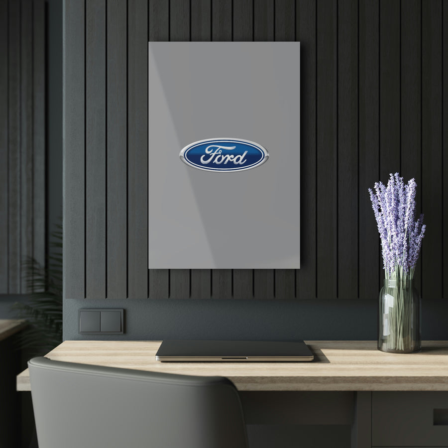 Grey Ford Acrylic Prints (French Cleat Hanging)™