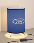 Dark Blue Ford Chevrolet Tripod Lamp with High-Res Printed Shade, US\CA plug™