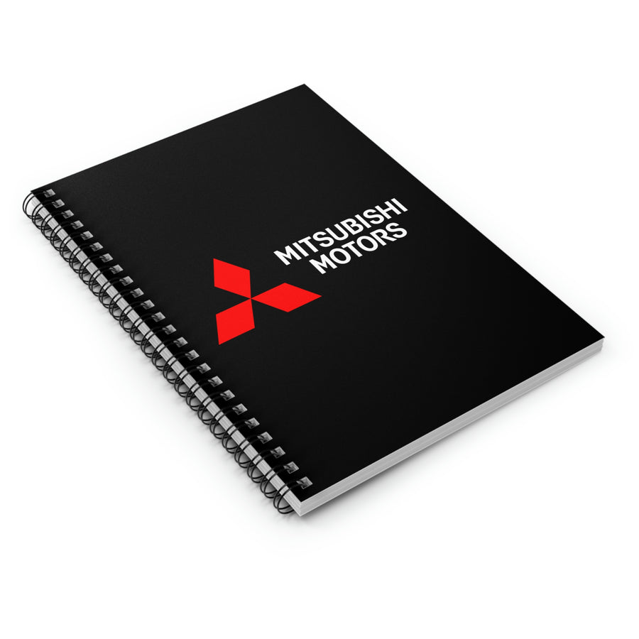 Black Mitsubishi Spiral Notebook - Ruled Line™