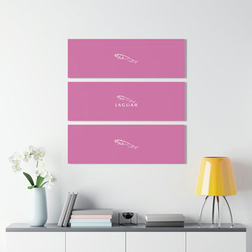 Light Pink Jaguar Acrylic Prints (Triptych)™