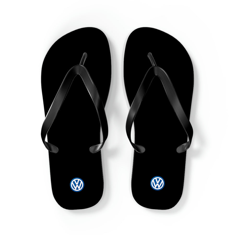 Unisex Black Volkswagen Flip Flops™