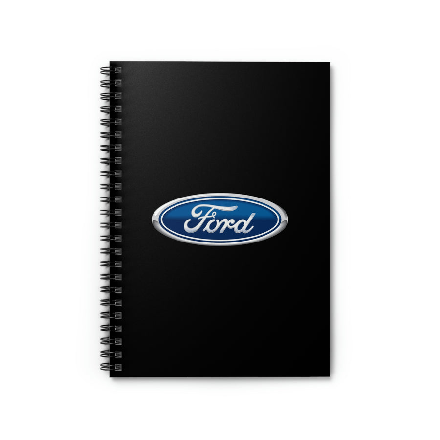 Black Ford Spiral Notebook - Ruled Line™