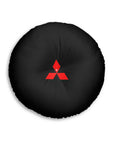 Black Mitsubishi Tufted Floor Pillow, Round™