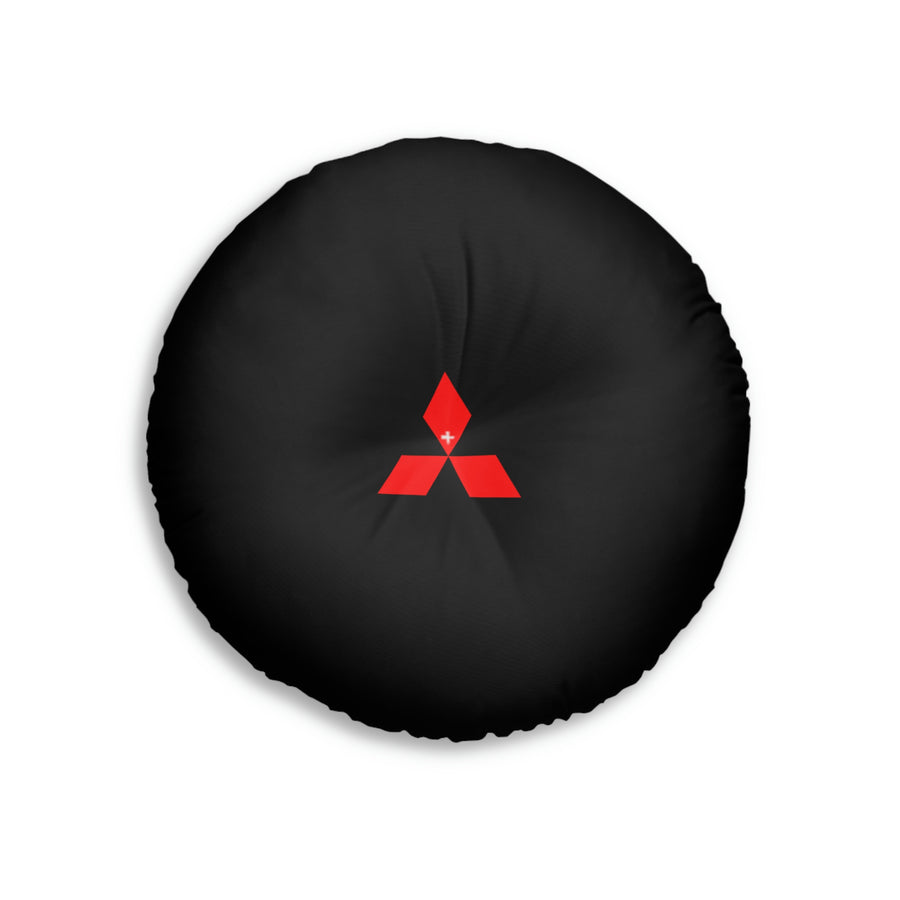 Black Mitsubishi Tufted Floor Pillow, Round™