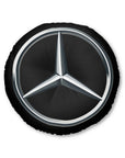 Black Mercedes Tufted Floor Pillow, Round™