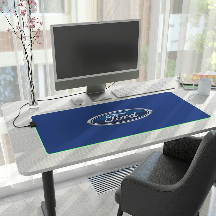 Dark Blue Ford LED Gaming Mouse Pad™