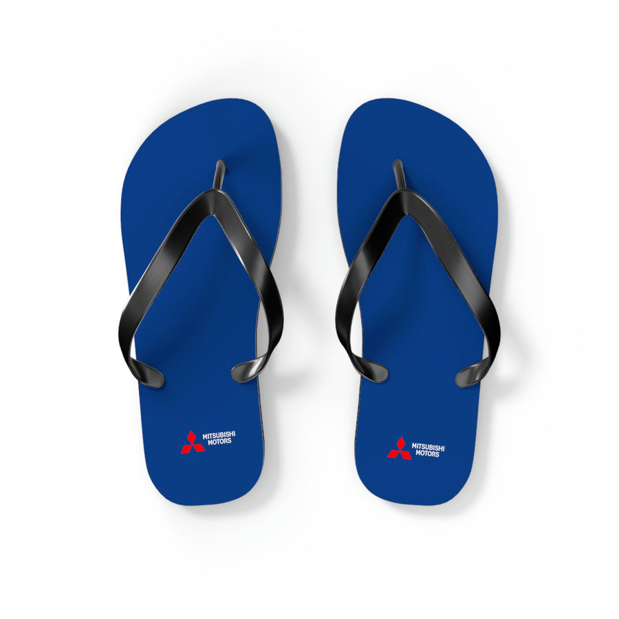 Unisex Dark Blue Mitsubishi Flip Flops™