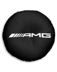 Black Mercedes Tufted Floor Pillow, Round™