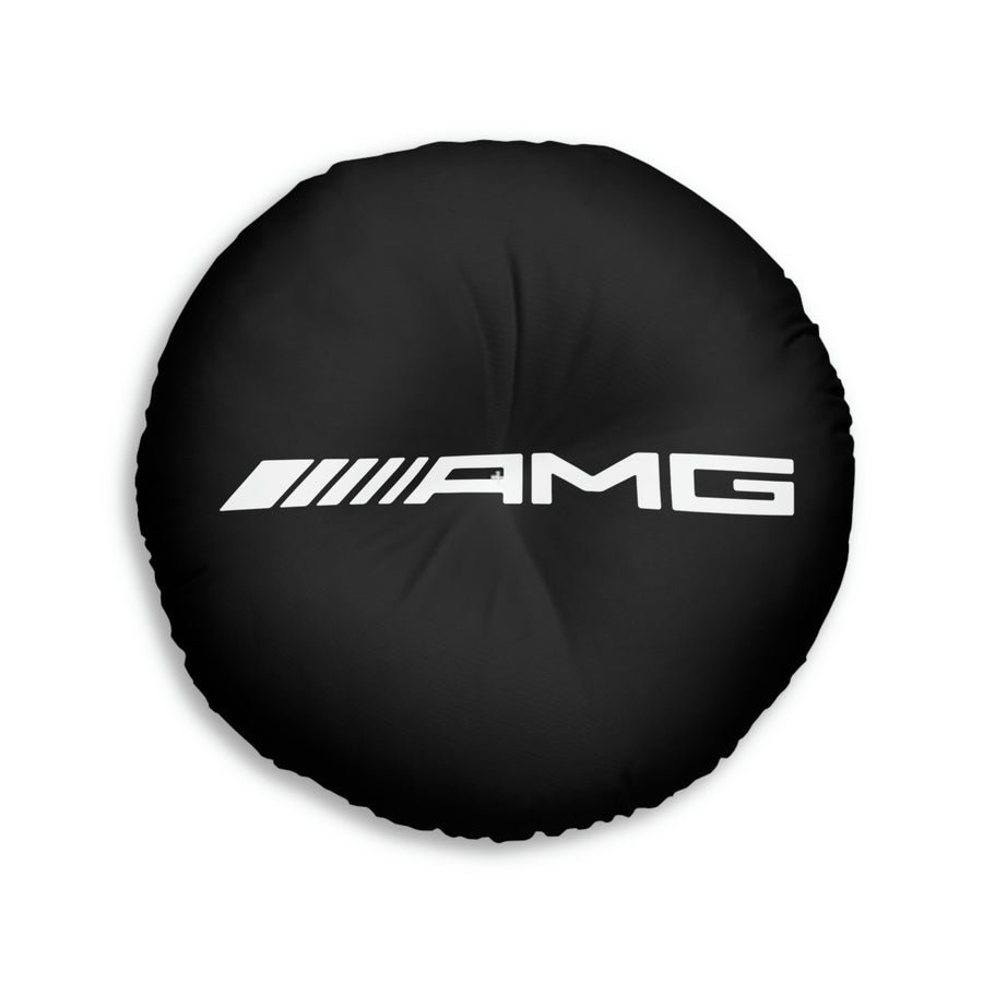 Black Mercedes Tufted Floor Pillow, Round™