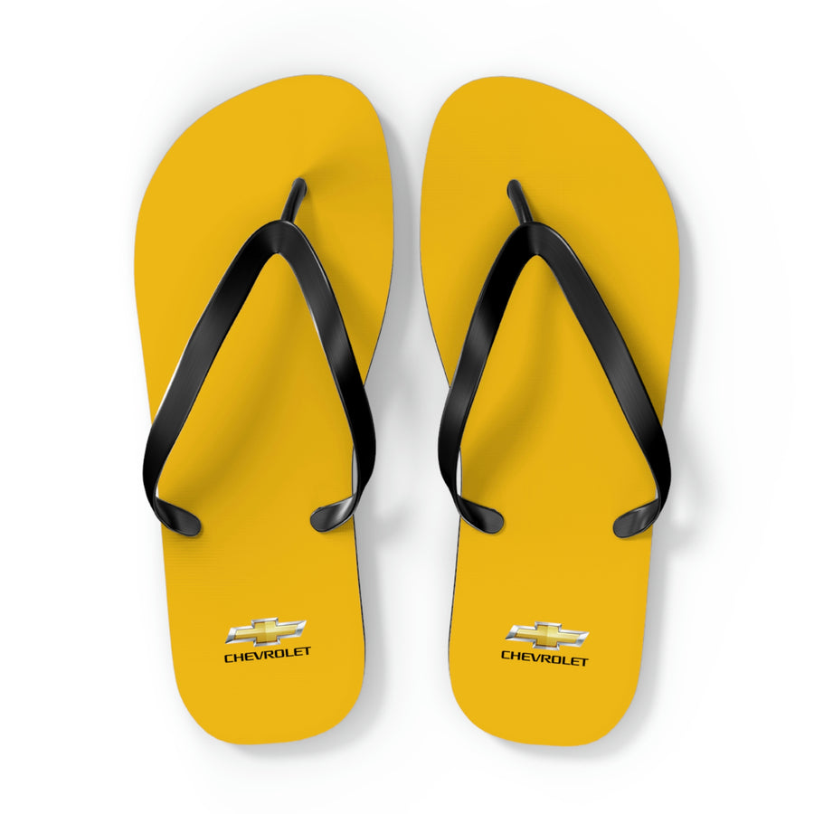 Unisex Yellow Chevrolet Flip Flops™