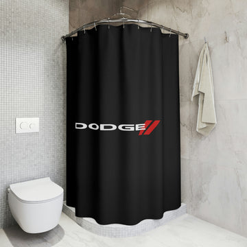Black Dodge Polyester Shower Curtain™