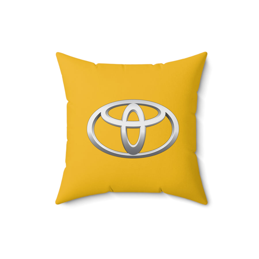 Yellow Toyota Spun Polyester Square Pillow™