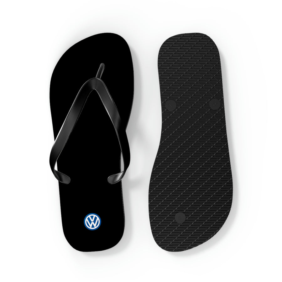 Unisex Black Volkswagen Flip Flops™