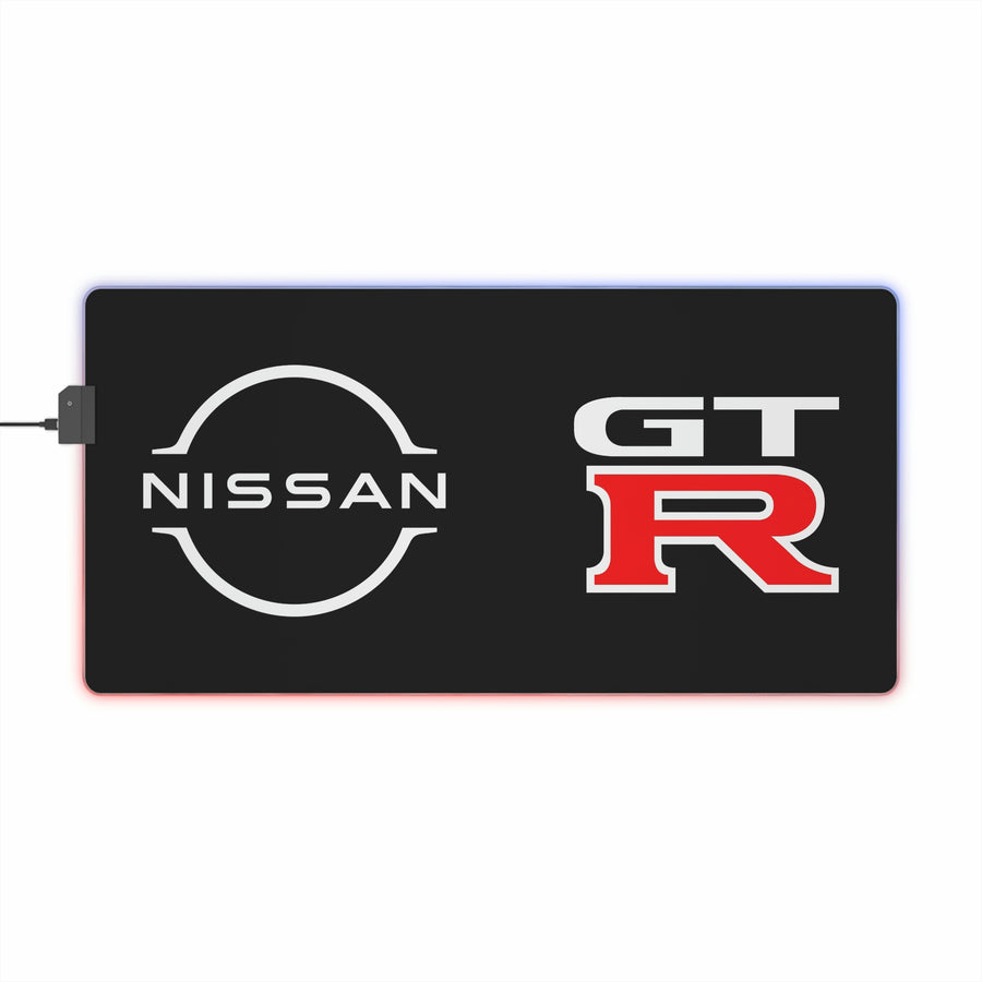 Black Nissan GTR LED Gaming Mouse Pad™