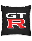 Black Spun Polyester Nissan GTR pillowcase™