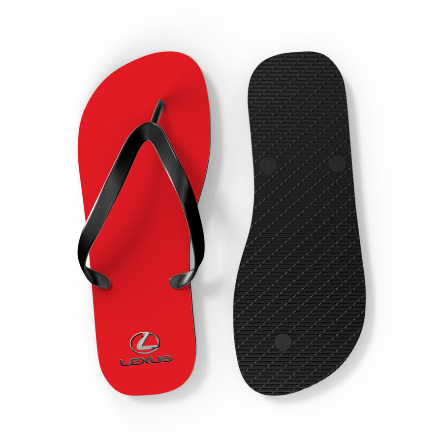 Unisex Red Lexus Flip Flops™