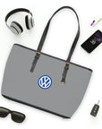 Grey Volkswagen Leather Shoulder Bag™