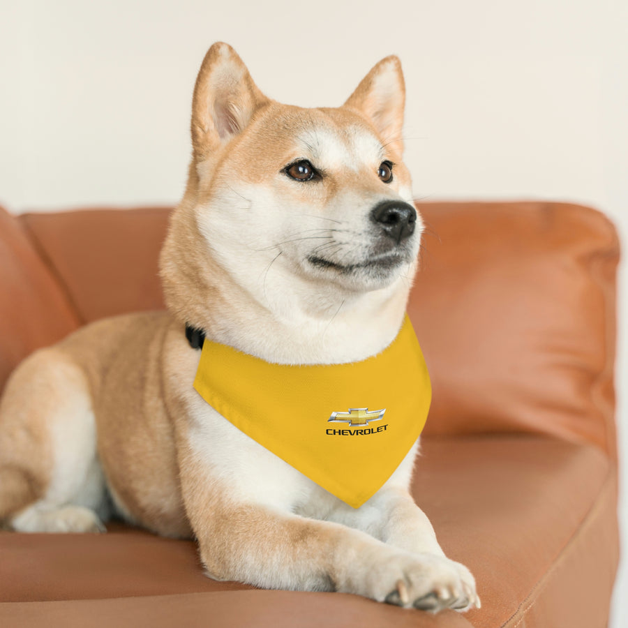 Yellow Chevrolet Pet Bandana Collar™