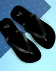 Unisex Black Jaguar Flip Flops™