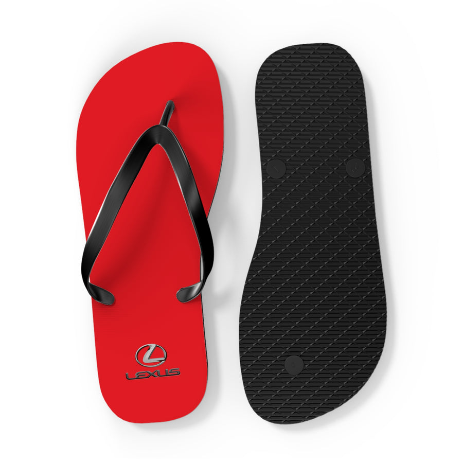 Unisex Red Lexus Flip Flops™