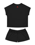 Women's Black Mitsubishi Short Pajama Set™