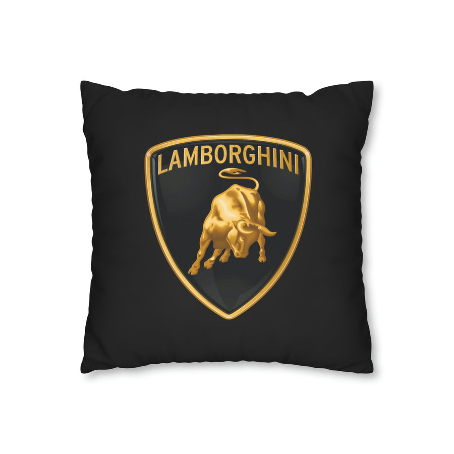 Black Lamborghini Spun Polyester pillowcase™